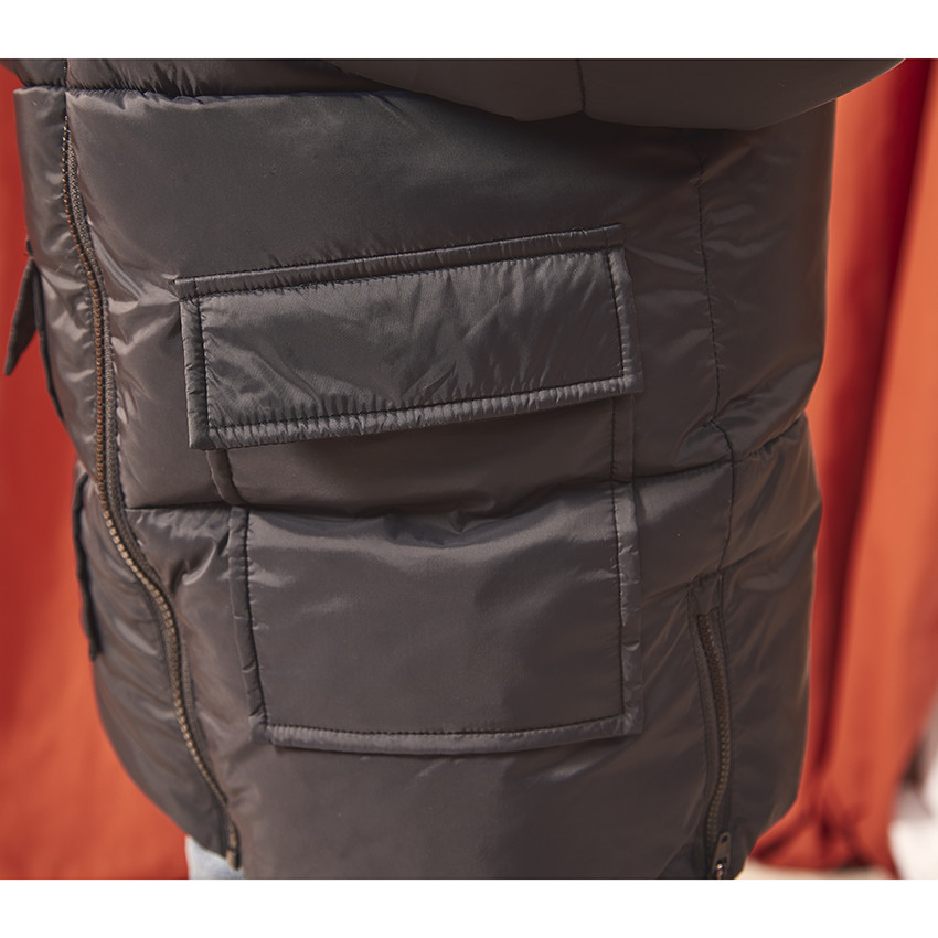 Μπουφάν micropolaire με κουκούλα για αγόρι 