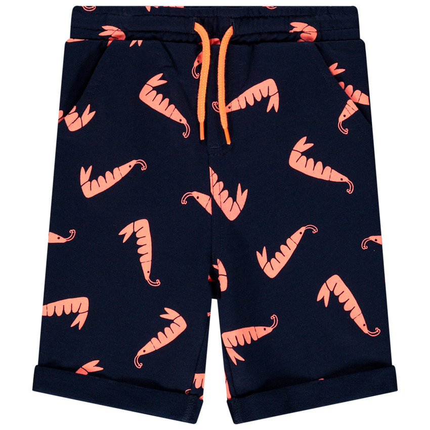 Bermuda imprimé crevettes pour bébé garçon 