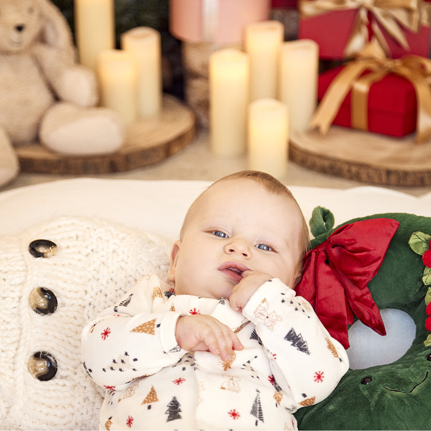 Φορμάκι βελουτέ με σχέδιο Noël για bébé 