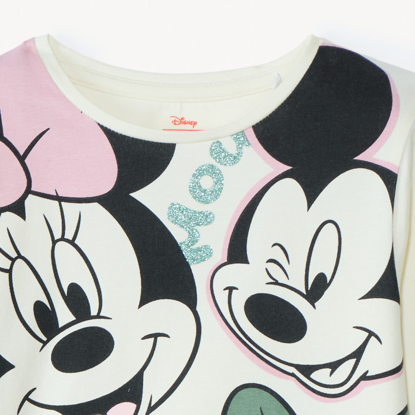 T-shirt manches longues print Minnie Disney pour fille  