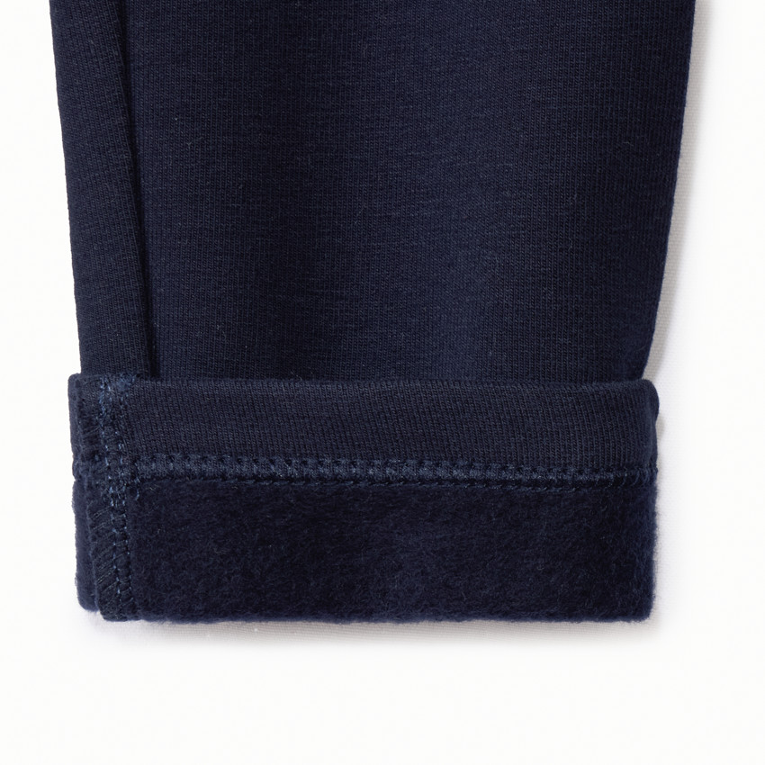 Σετ 2 μονόχρωμα leggings για κορίτσι σε jersey 