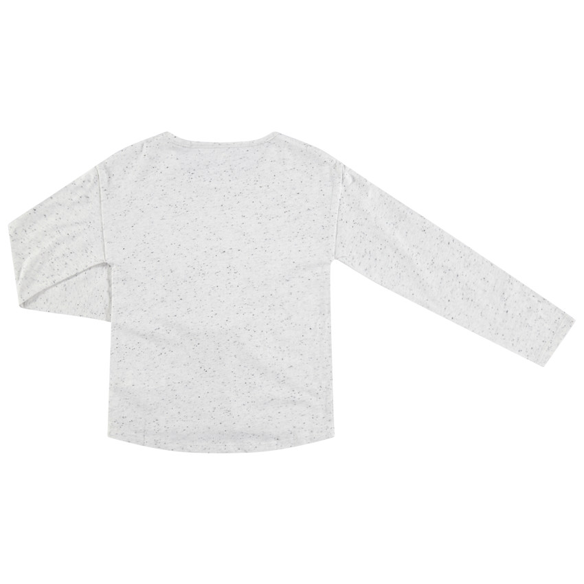 Μακρυμάνικη μπλούζα από μπουκλέ βαμβακερό ύφασμα με Smiley από sherpa  Additional Μακρυμάνικη μπλούζα από μπουκλέ βαμβακερό ύφασμα με Smiley από sherpa