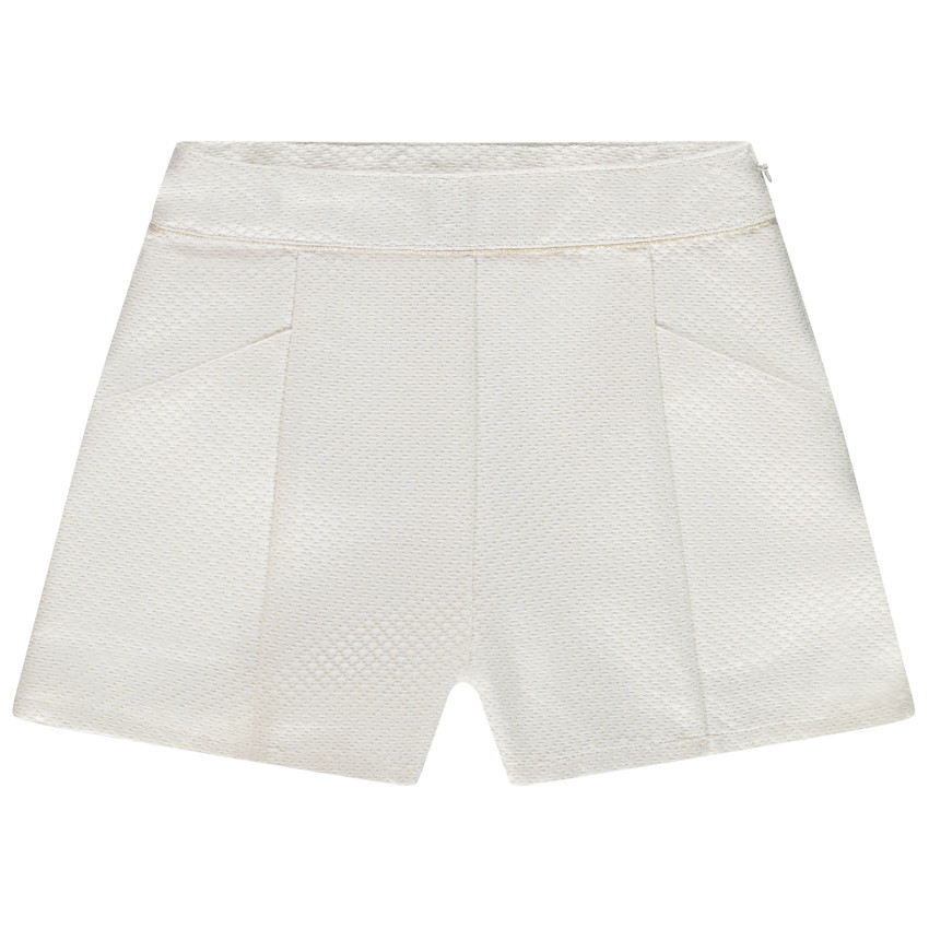 Σορτς ψηλόμεσο σε jacquard και lurex για κορίτσι 