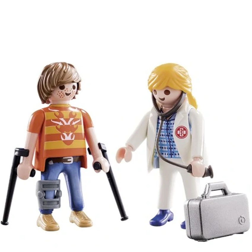 Playmobil Duo Pack Γιατρός Και Ασθενής 