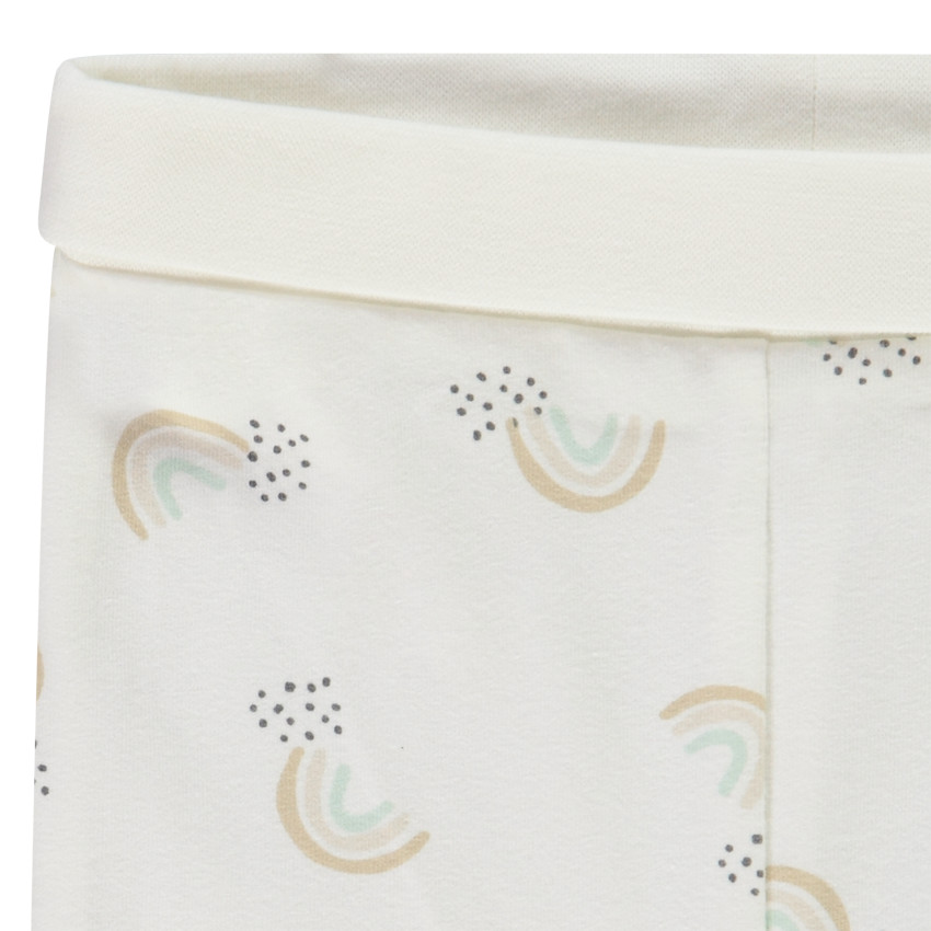 Σετ γέννησης 3 τεμαχίων με print ουράνιο τόξο για bebe 