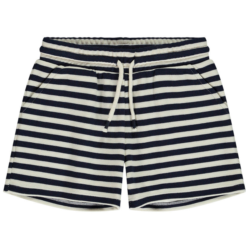 Σορτς ριγέ σε φαντεζί πλεκτό για κορίτσι 