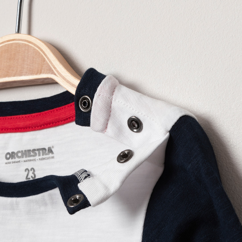 T-shirt manches longues print chien basset 