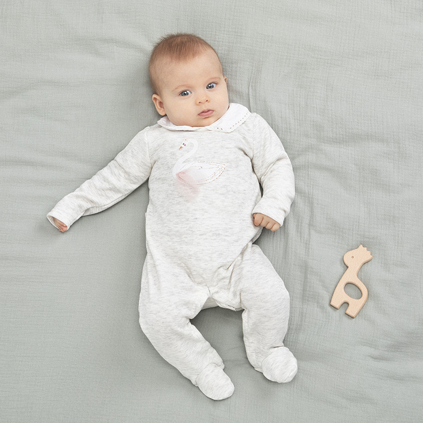 Φορμάκι jersey chiné σχέδιο κύκνος 