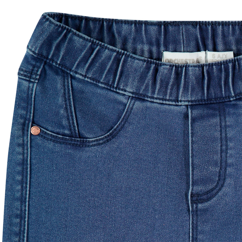 Παντελόνι-κολάν με φθαρμένη όψη και λάστιχο στη μέση 