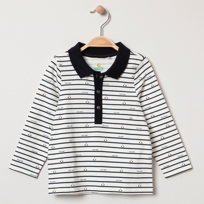 Polo μακρυμάνικο SmileyWorld για bebe αγόρι  Additional Polo μακρυμάνικο SmileyWorld για bebe αγόρι