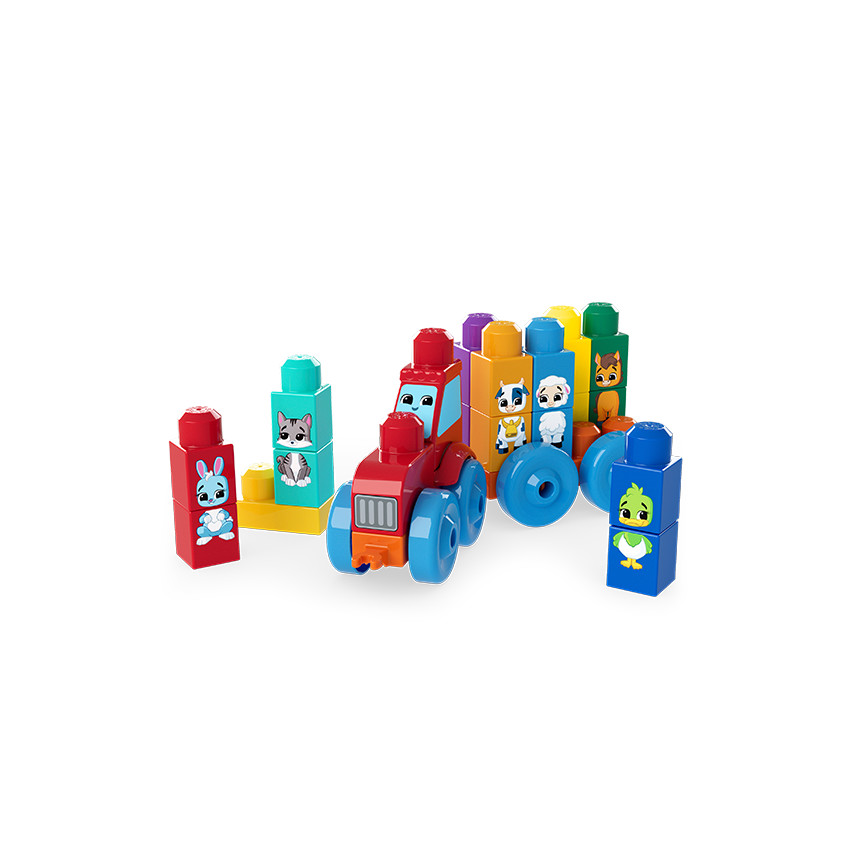 Mega Blocks - Τρακτέρ Με Ζωάκια 