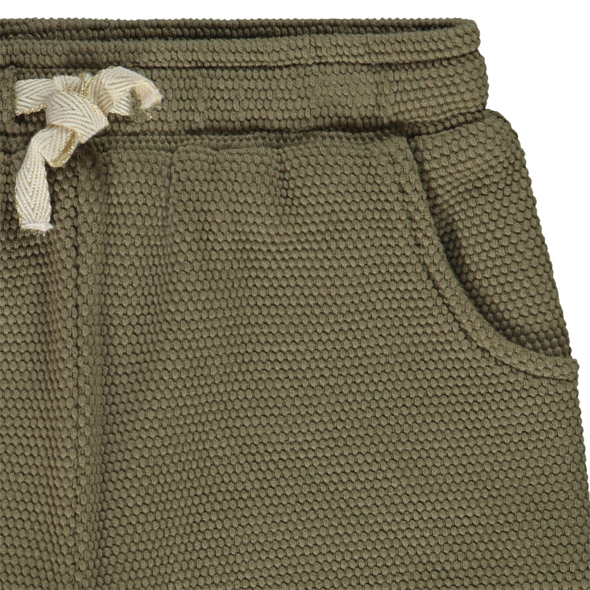 Σορτς molleton cloqué με κορδόνι περίσφιξης για κορίτσι 
