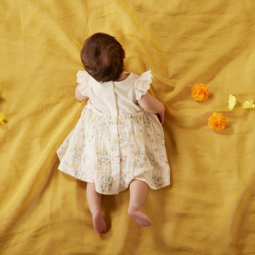 Σετ 2 τεμαχίων με floral σχέδιο για bebe κορίτσι 