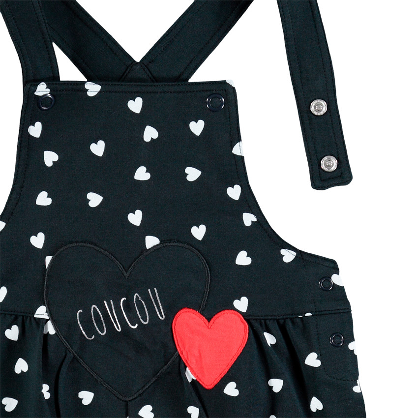 Σαλοπέτα κοντή με καρδιές σε όλη την επιφάνεια 