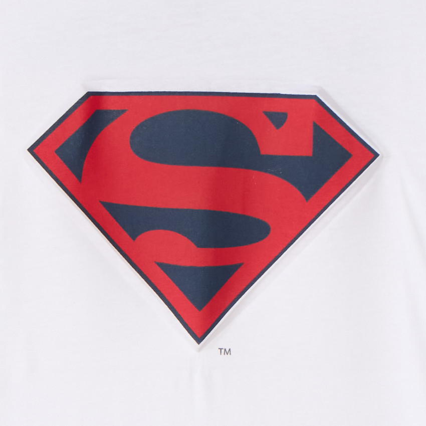 T-shirt Superman en relief à manches longues pour garçon. 