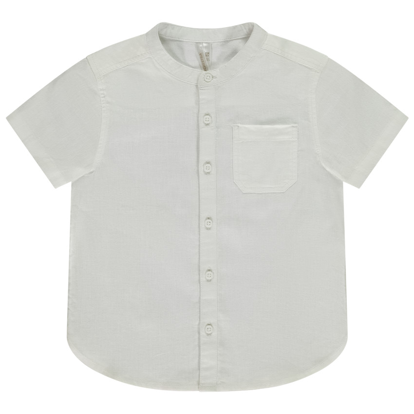 Πουκάμισο κοντομάνικο με γιακά mao για μωρό αγόρι 