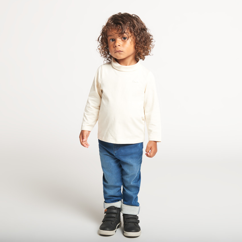 Σετ από 2 μπλουζάκια ζιβάγκο μονόχρωμα για bebe αγόρι 