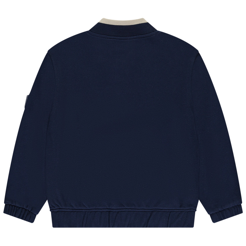 Μπουφάν bomber πλεκτό με κεντημένο patch για αγόρι 