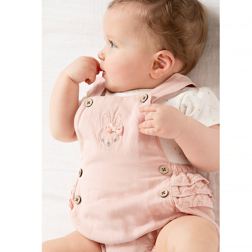 Ensemble t-shirt + salopette pour bébé fille  Additional Ensemble t-shirt + salopette pour bébé fille