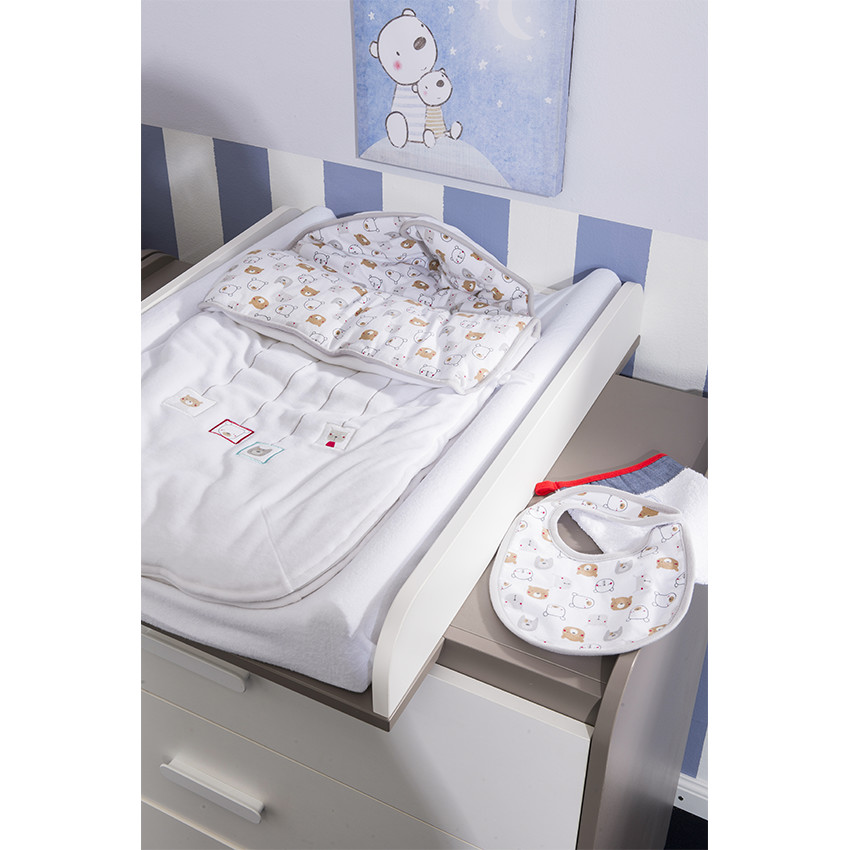 Βελουτέ υπνόσακος με κεντημένα αρκουδάκια 