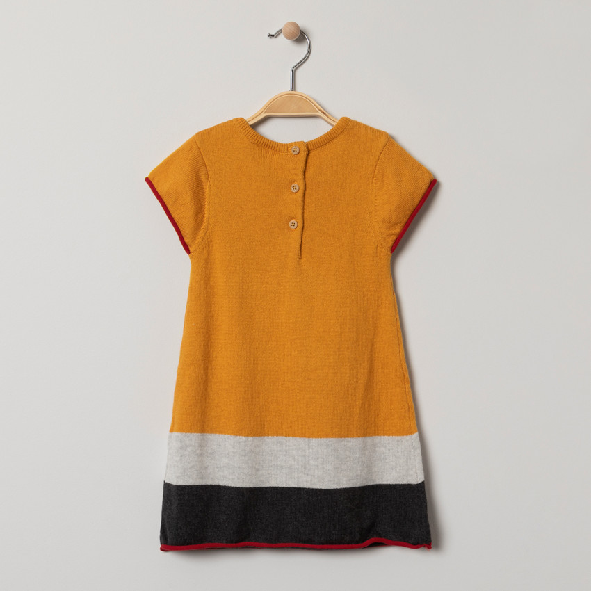 Robe en tricot avec serti Minnie et bandes contrastées  Additional Robe en tricot avec serti Minnie et bandes contrastées