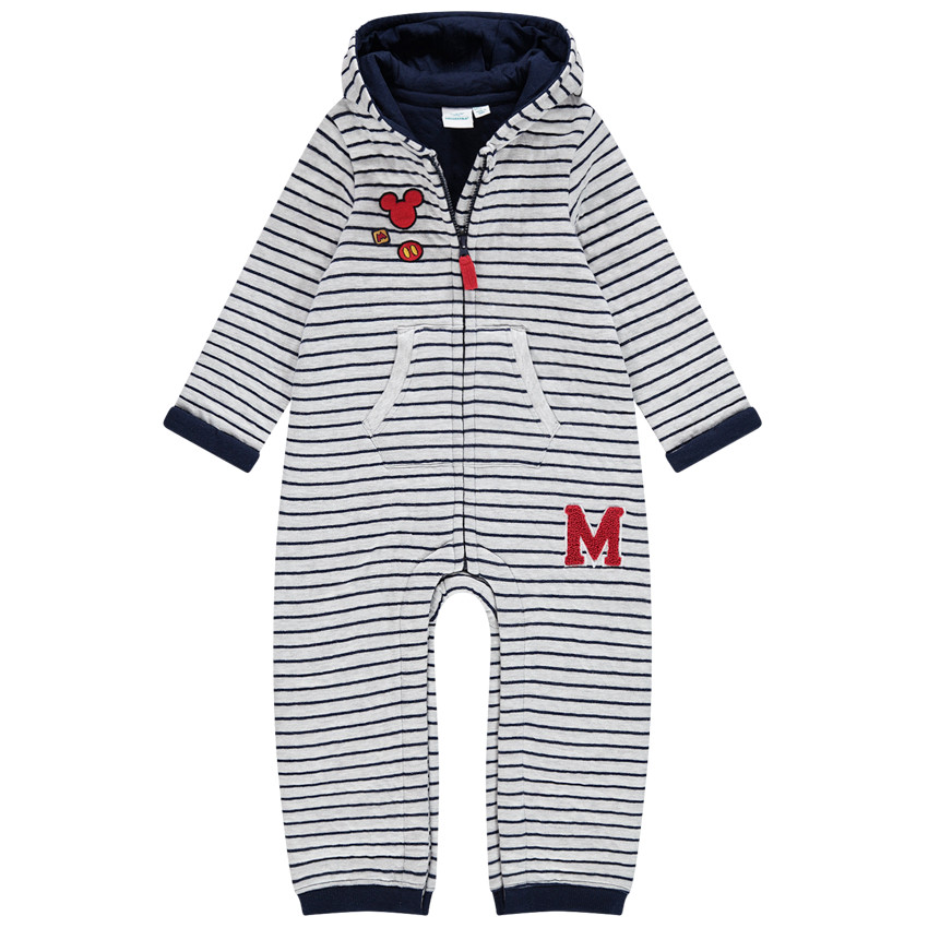 Μακρύ ολόσωμο φορμάκι με ρίγες και τον Μίκυ 