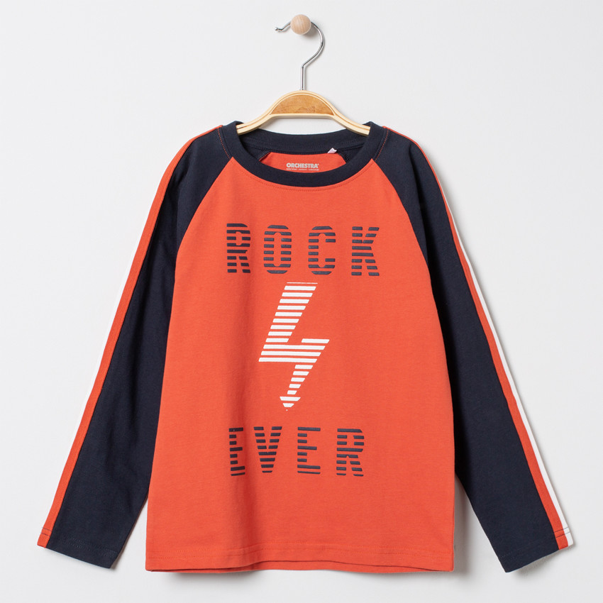 T-shirt manches longues print rock 