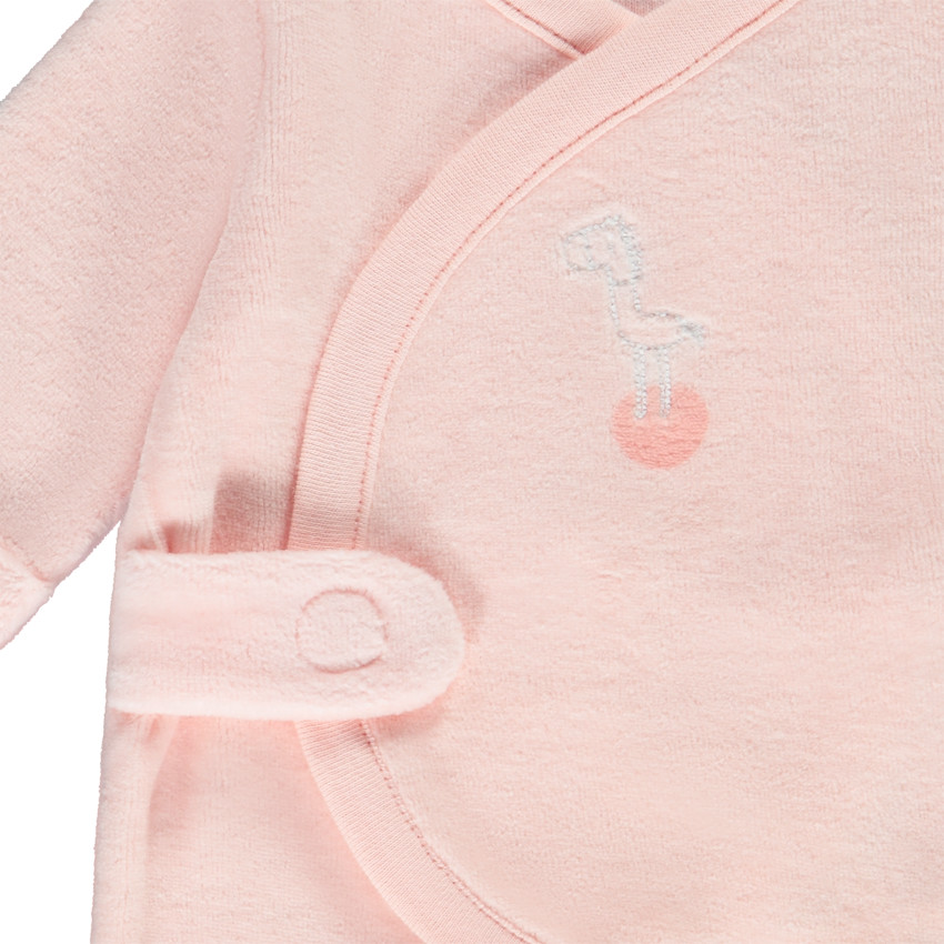 Φορμάκι βελουτέ effet cache-coeur για bebe κορίτσι πρόωρο 