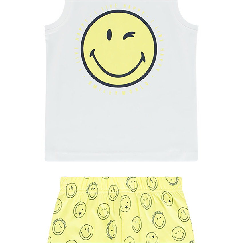 Pyjama 2 pièces débardeur + short SmileyWorld pour garçon 