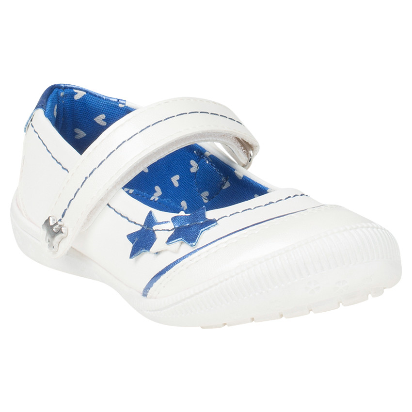 Babies blanches avec patchs étoiles - Lulu Castagnette 