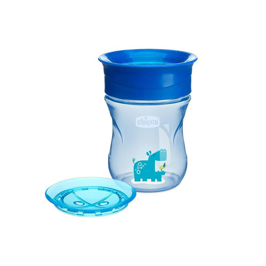 CHICCO PERFECT CUP ΚΥΠΕΛΛΟ 2 ΣΕ 1 12Μ+ ΜΠΛΕ 200ML 