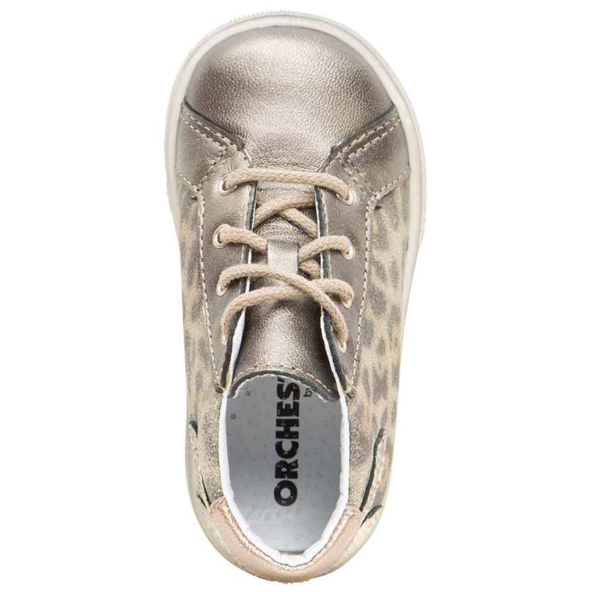 Δερμάτινα λεοπάρ μποτάκια με κορδόνια  