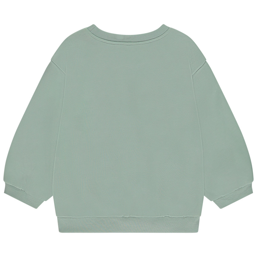 Φούτερ σε molleton με φαντεζί print για bebe κορίτσι 