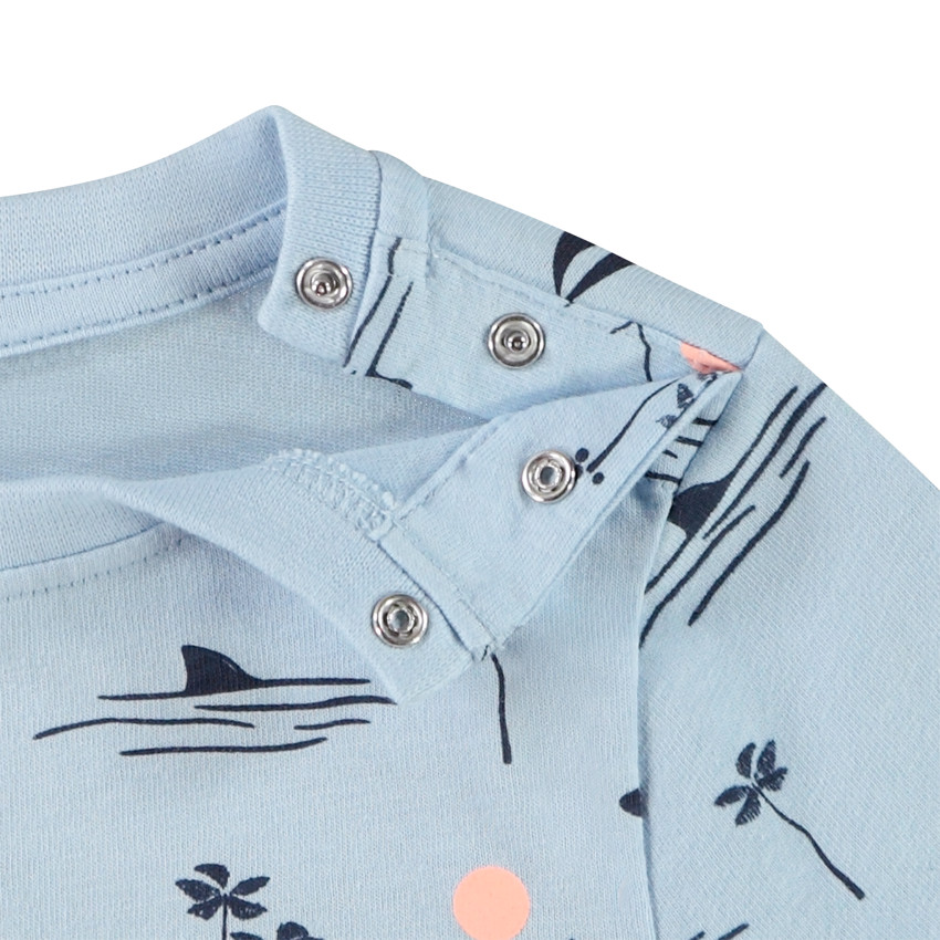 Κοντομάνικο μπλουζάκι με φαντεζί σχέδιο για bebe αγόρι 