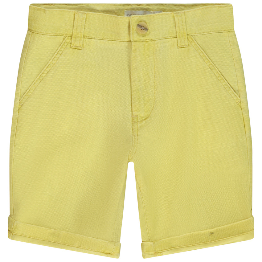 Βερμούδα μονόχρωμη από ύφασμα για αγόρι 