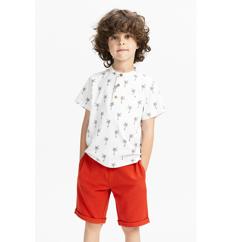 Ensemble de plage T-shirt et short en jersey pour garçon 