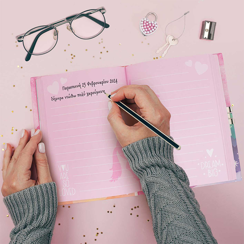 Ατζέντα Μεγάλη με Κλειδαριά - 3 Σχέδια AS  