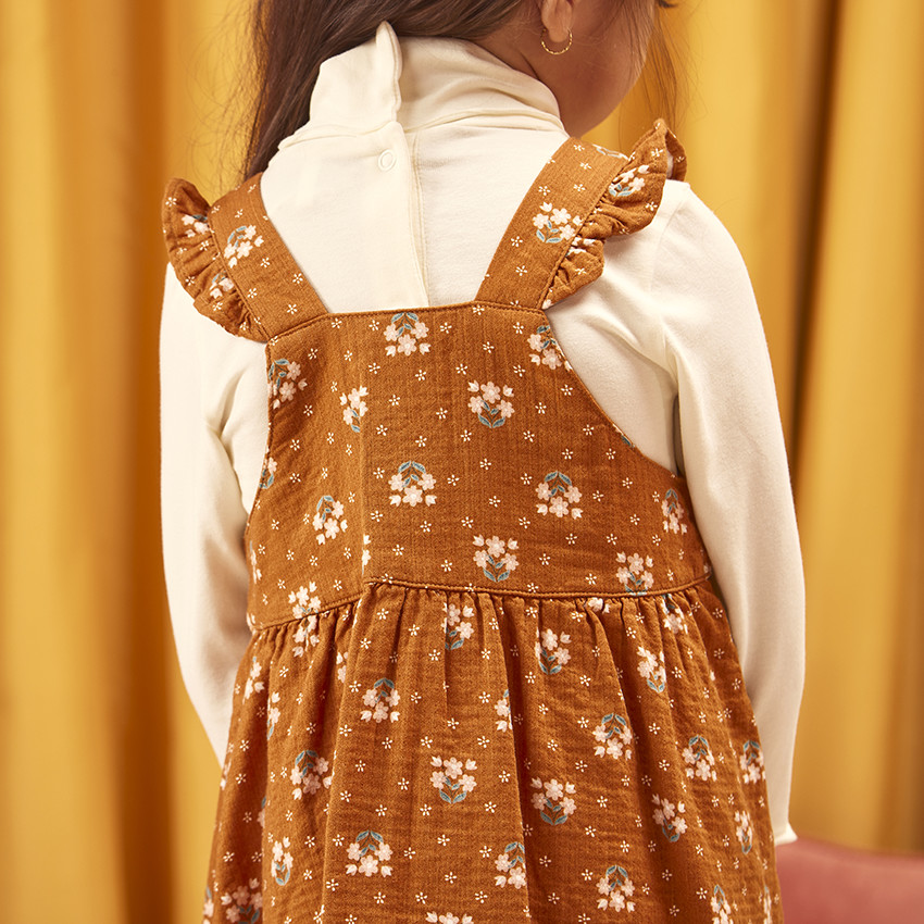 Σετ 2 τμχ. με σαλοπέτα φόρεμα για bebe κορίτσι 