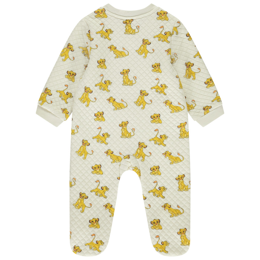 Φορμάκι με επένδυση διπλού jersey και τύπωμα Simba Disney για bebe αγόρι 