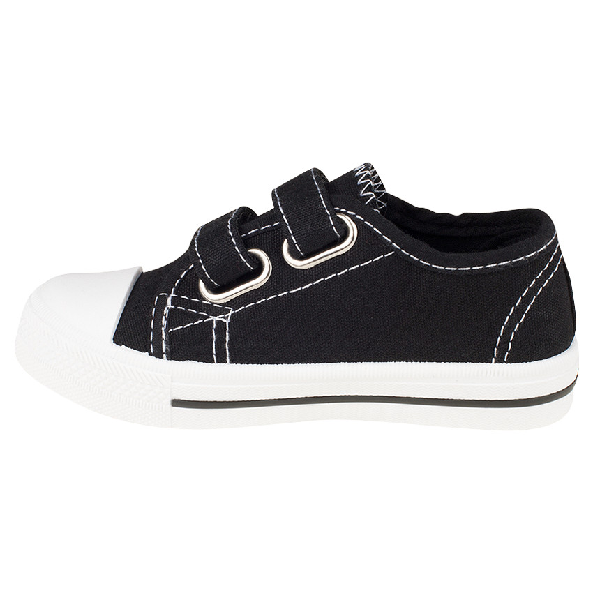 Baskets basses en toile à scratchs du 28 au 35 