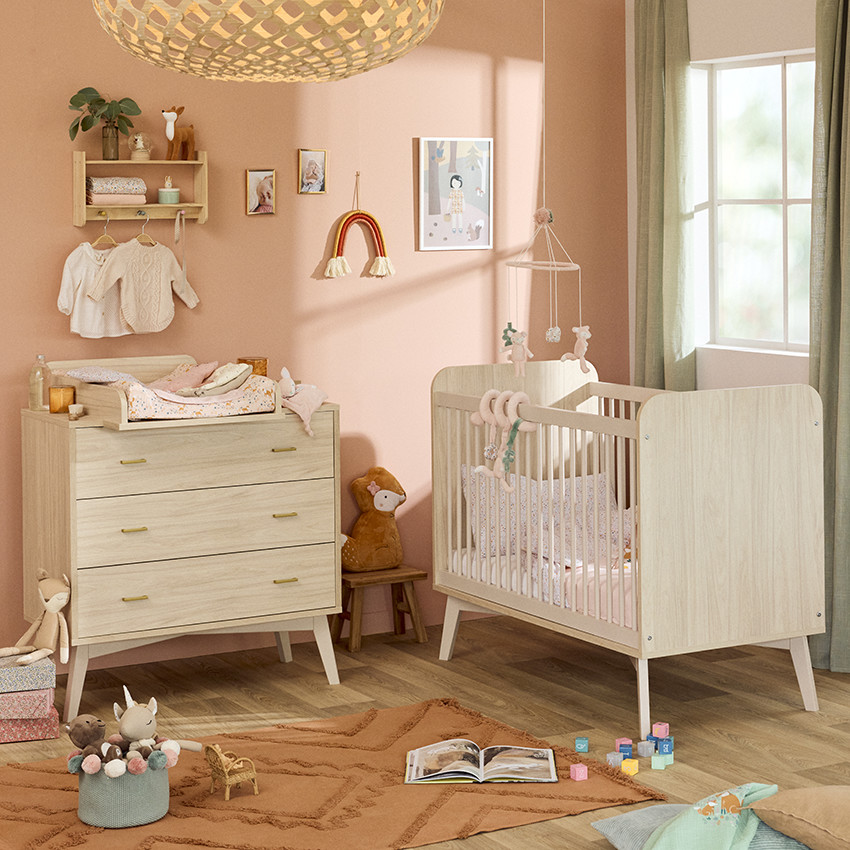 Κρεβάτι με κάγκελα Cameron 60 x 120 cm με αποσπώμενη μπάρα 