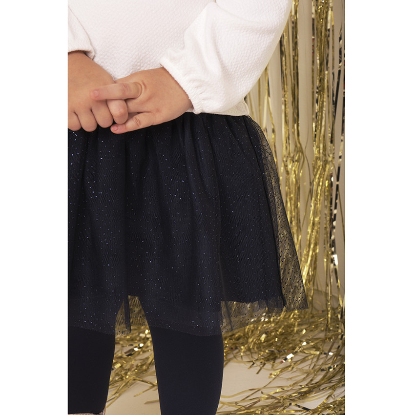 Φόρεμα γιορτινό bi-matière για bebe κορίτσι 