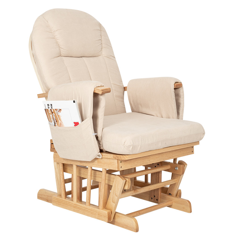 Καρέκλα Θηλασμού Breast & Rest Beige Wooden Frame Pregnancy Chair - Kiddo 