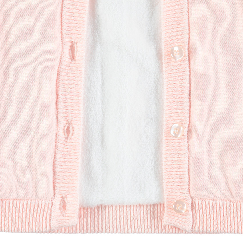 Πλεκτή ζακέτα με κουκούλα και επένδυση sherpa  Additional Πλεκτή ζακέτα με κουκούλα και επένδυση sherpa