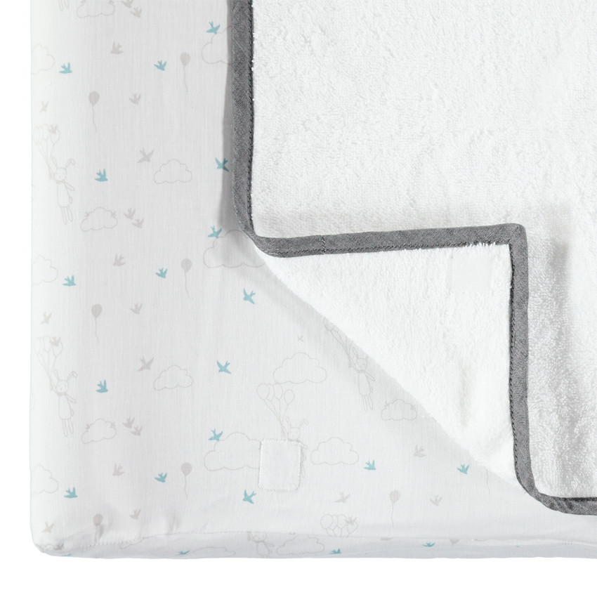 Housse de matelas à langer en satin de coton Le rêve de Léo 