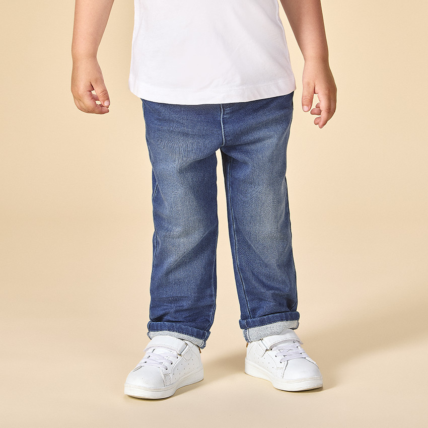 "Τζιν ίσιο με ελαστική μέση για μωρό αγόρι" 