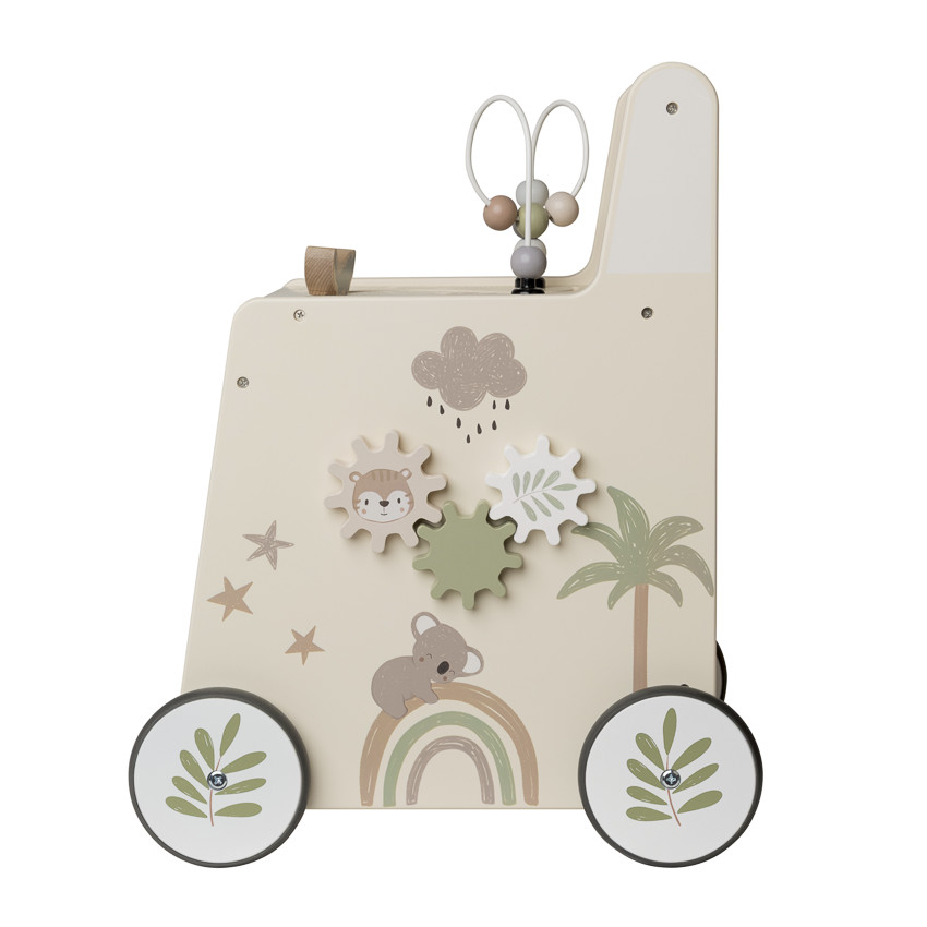 Ξύλινο χαριτωμένο καρότσι εκμάθησης Little Savane Premaman 