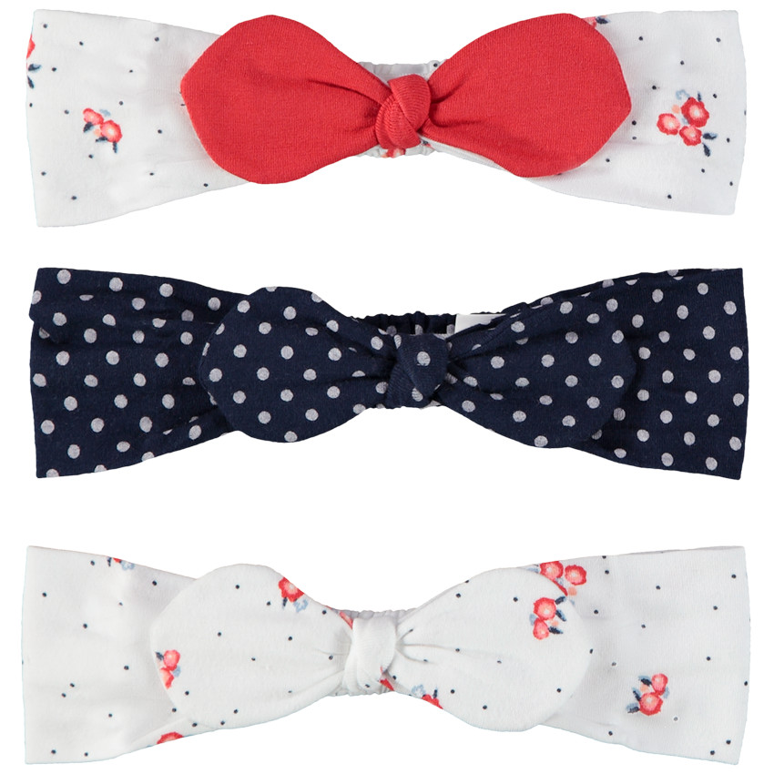 Σετ από 3 κορδέλες με φαντεζί φιόγκο για μωρό κορίτσι 