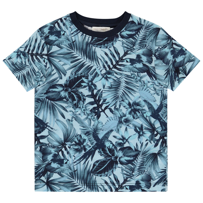 Κοντομάνικο μπλουζάκι με σχέδιο φύσης για αγόρι 