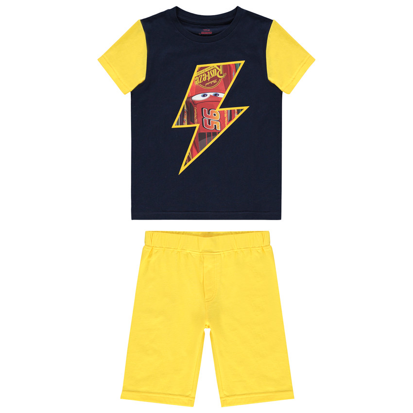Πιτζάμα κοντή διχρωμία με σχέδιο Cars Disney 